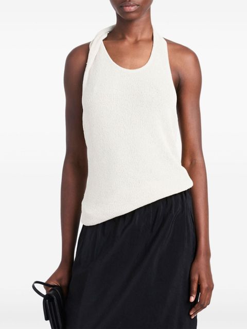 Proenza Schouler knitted halterneck top - White