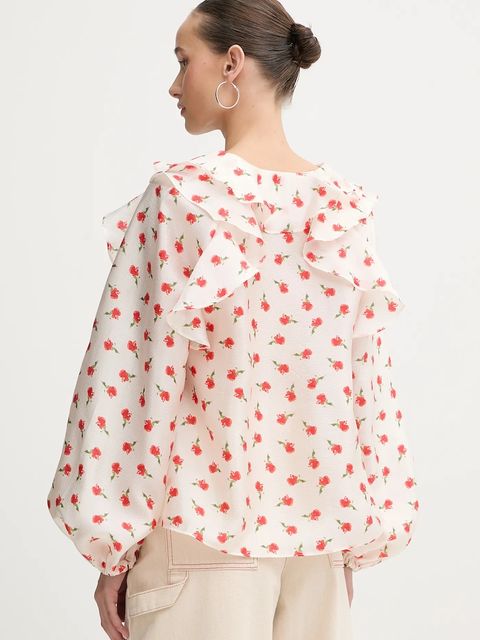 Stine Goya koszula damska kolor beżowy regular SG-PS26-T125-2067 - zdjęcie produktu nr 2