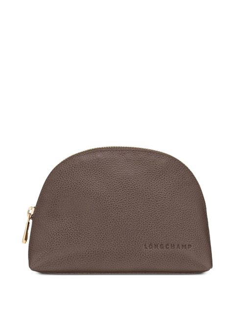 Longchamp Le Foulonné logo-debossed make up bag - Brown - zdjęcie produktu nr 1