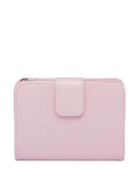 Prada small triangle-logo saffiano leather wallet - Pink - zdjęcie produktu nr 2