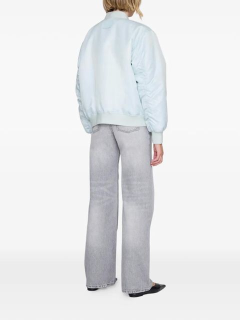 ANINE BING Leon zipped bomber jacket - Green