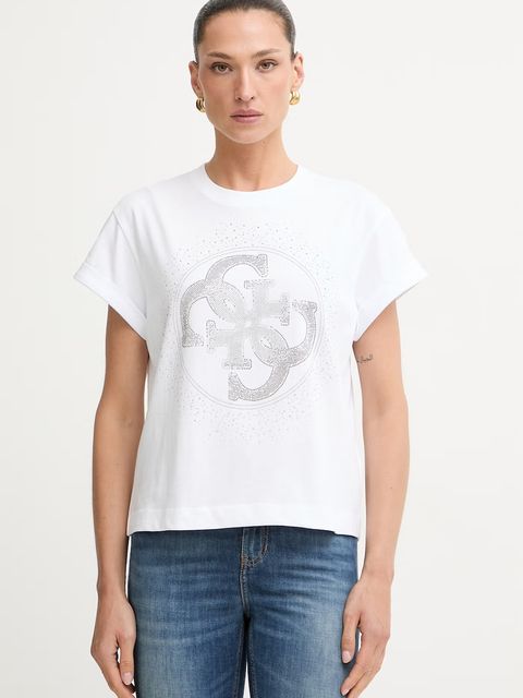Guess T-shirt damski bawełniany - zdjęcie produktu nr 1