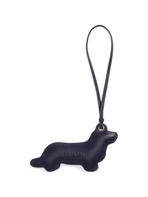 Lauren Ralph Lauren embroidered leather bag charm - Blue - zdjęcie produktu nr 2