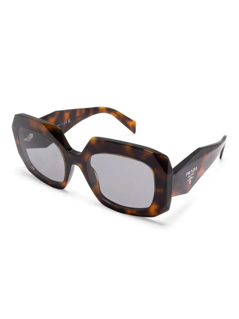 Prada Eyewear oversize-frame sunglasses - Brown - zdjęcie produktu nr 2