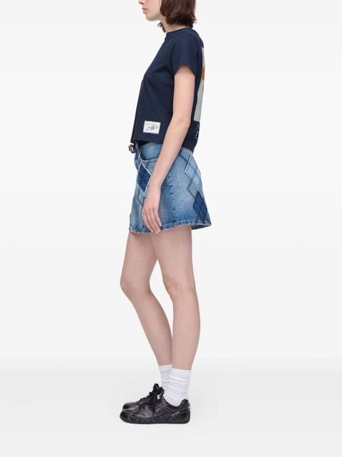 Marc Jacobs flower-print cotton T-shirt - Blue