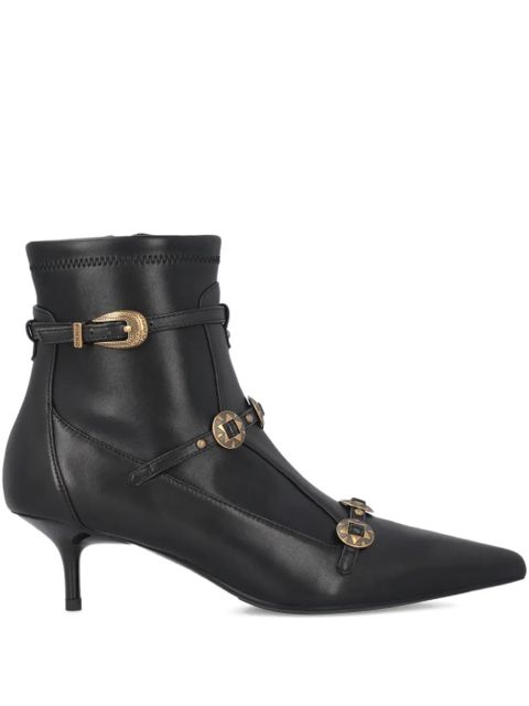 PINKO buckle-embellished leather boots - Black - zdjęcie produktu nr 1