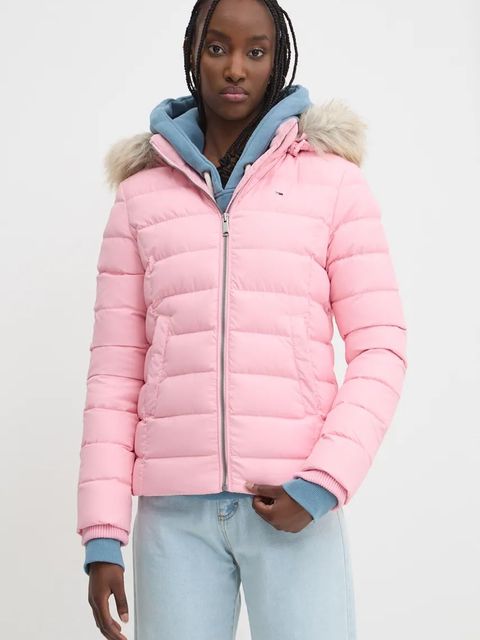 Tommy Jeans kurtka puchowa damska kolor różowy zimowa DW0DW18312 - zdjęcie produktu nr 1