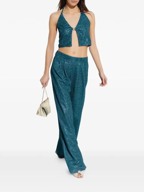 Oséree ring halterneck top - Blue - zdjęcie produktu nr 2