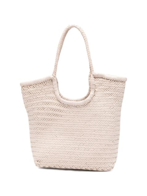 DRAGON DIFFUSION woven braided tote bag - Neutrals - zdjęcie produktu nr 1