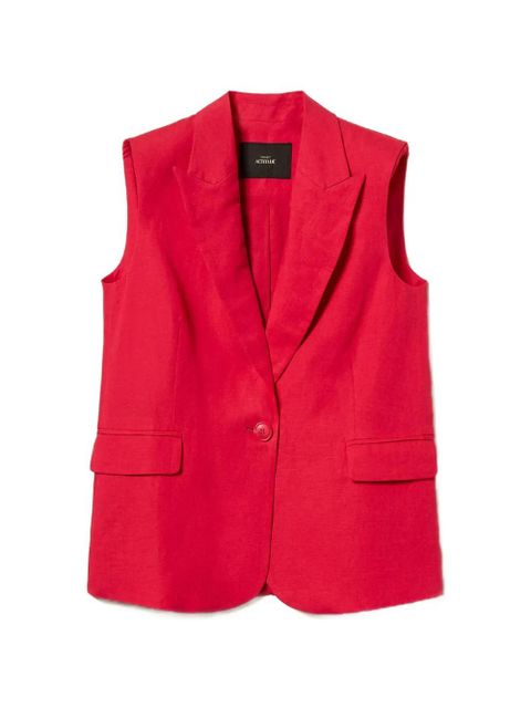 TWINSET single-breasted waistcoat - Red - zdjęcie produktu nr 1
