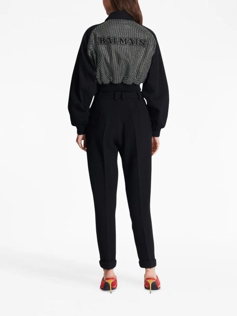 Balmain high-waisted tapered-leg trousers - Black - zdjęcie produktu nr 2