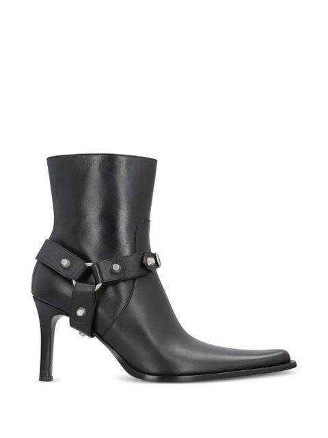 Balenciaga studded-strap pointed-toe boots - Black - zdjęcie produktu nr 2
