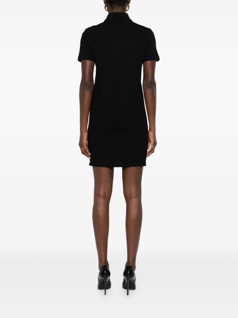 Saint Laurent polo-collar mini dress - Black