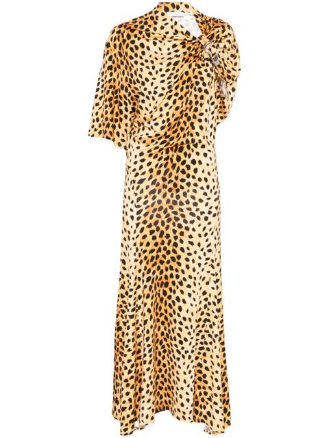 Rabanne leopard-print maxi dress - Black - zdjęcie produktu nr 1