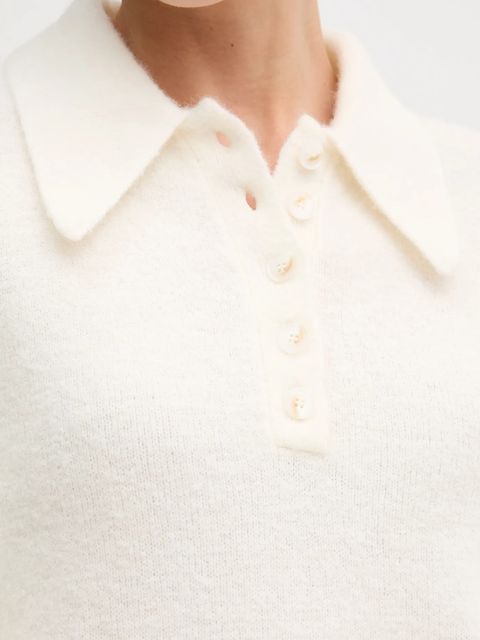 Gestuz sweter wełniany damski kolor beżowy 10910589