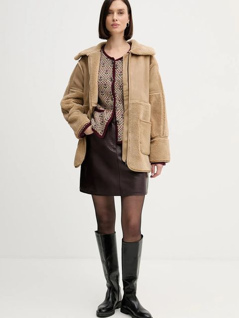 Pedro del Hierro kurtka kolor zielony przejściowa oversize 7522244 - zdjęcie produktu nr 2