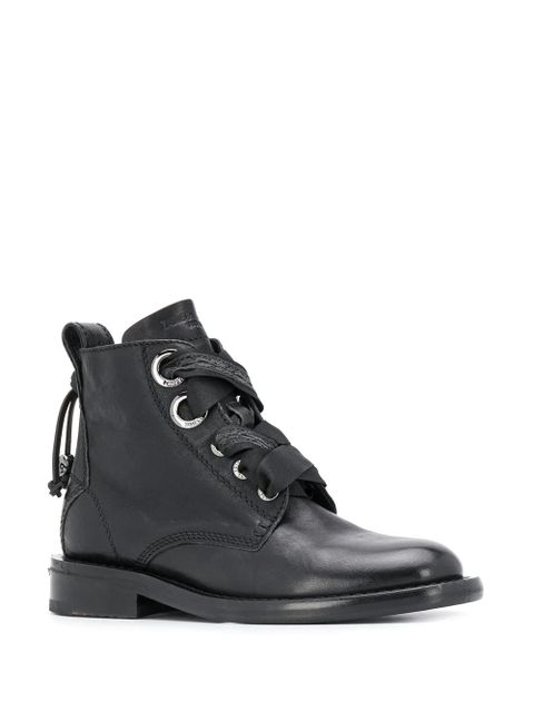 Zadig&Voltaire lace-up 30mm ankle boots - Black - zdjęcie produktu nr 2