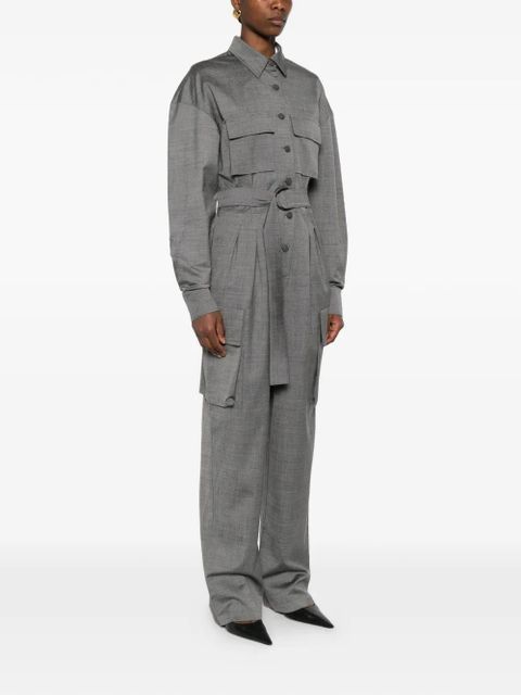 The Frankie Shop Linda flap-pocket jumpsuit - Grey