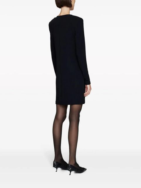 ANINE BING Amaya knot-detail minidress - Black