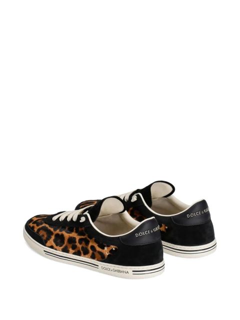 Dolce & Gabbana Saint Tropez leo-print light sneakers - Brown