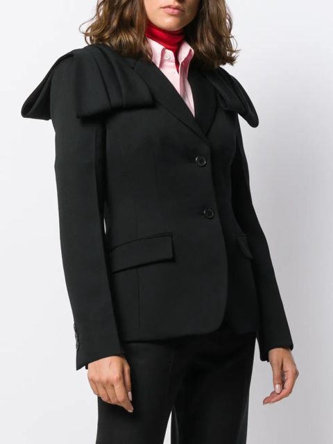Prada flap detail blazer jacket - Black