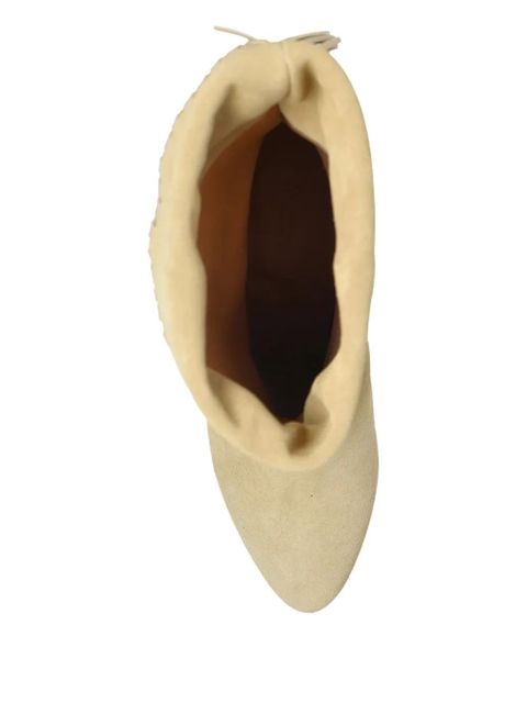 ISABEL MARANT Dalby braided-detail pointed-toe boots - Neutrals