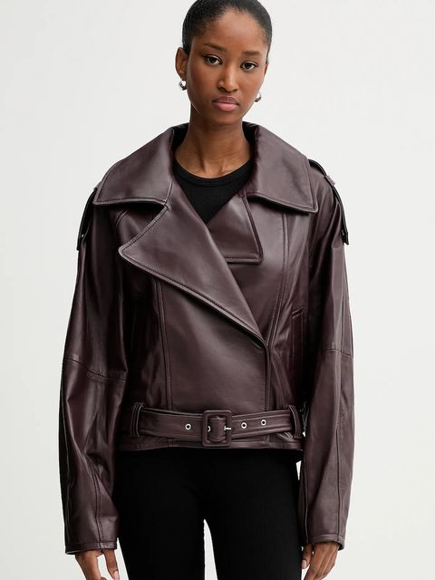 IRO kurtka skórzana WM137YURIA przejściowa YURIA - zdjęcie produktu nr 1