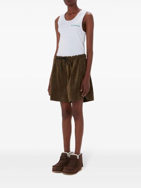 JW Anderson drawstring leather shorts - Green - zdjęcie produktu nr 2