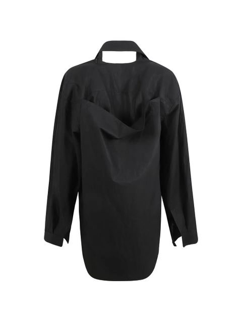 Balenciaga cut-out shirt mini dress - Black - zdjęcie produktu nr 2