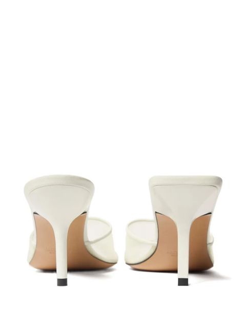 Jacquemus mesh-panel stiletto-heel mules - White - zdjęcie produktu nr 2