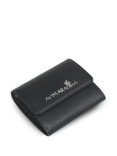 Marni snap-button leather wallet - Black