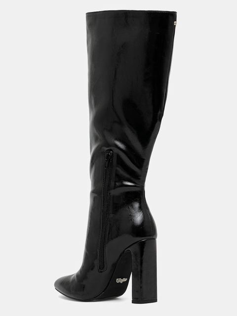 Buffalo kozaki July Boot Hi damskie kolor czarny na słupku 1292055-BLK