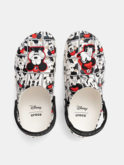 Crocs klapki Classic Mickey And Minnie Clog kolor biały 211483