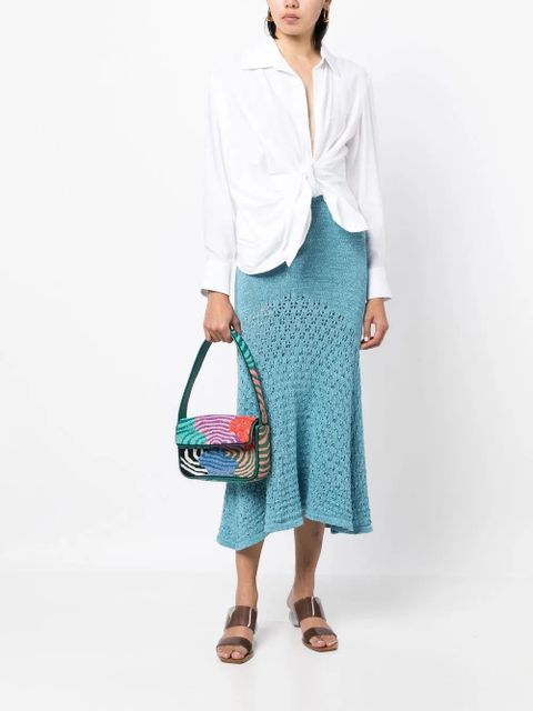 STAUD Tommy beaded shoulder bag - Multicolour