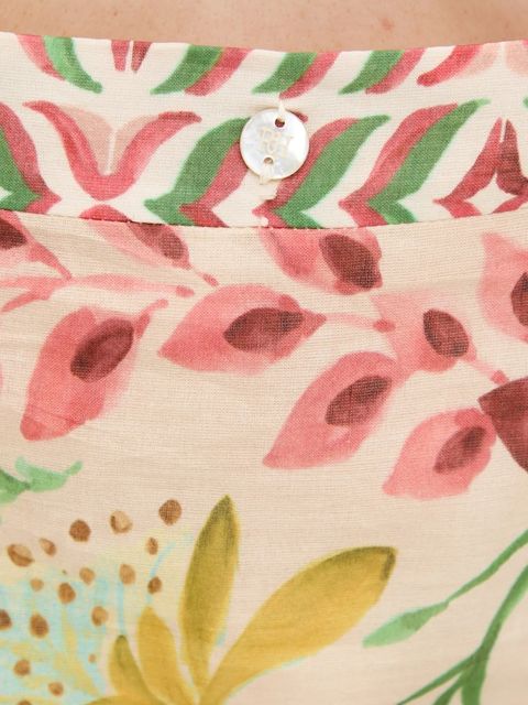 Pedro del Hierro sukienka bawełniana kolor beżowy maxi prosta