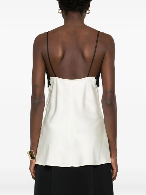 Jil Sander lace-detailed tank top - Neutrals - zdjęcie produktu nr 2