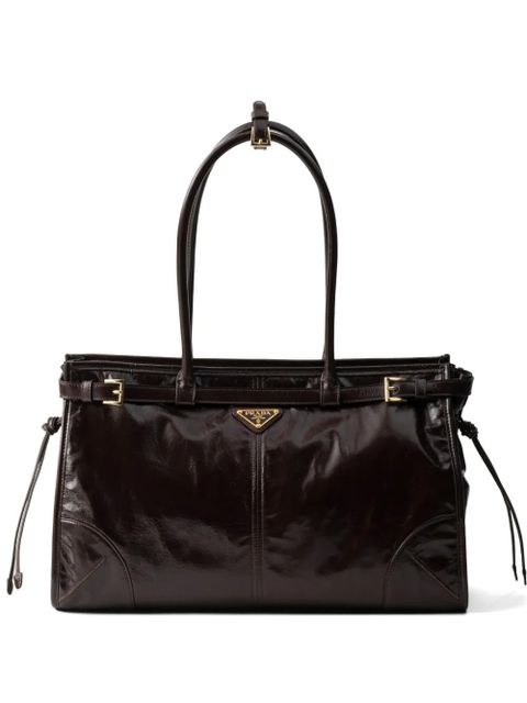 Prada large Bonnie tote bag - Brown - zdjęcie produktu nr 1