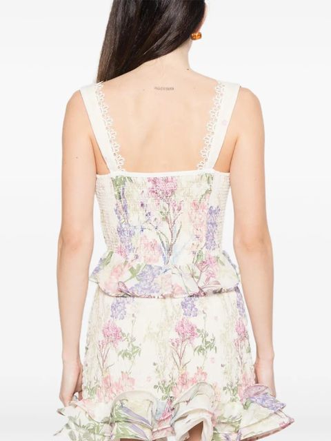 Charo Ruiz Ibiza Floret top - Neutrals