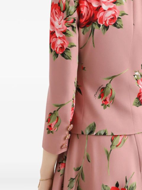 Dolce & Gabbana floral button jacket - Pink