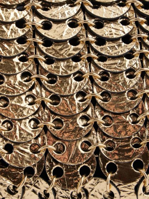 Rabanne 1969 Moon flip iconic discs shoulder bag - Black