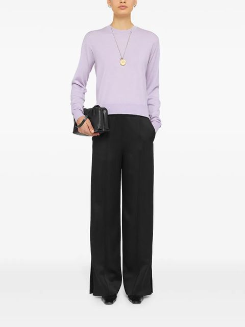 Jil Sander crew-neck fine-knit jumper - Purple - zdjęcie produktu nr 2