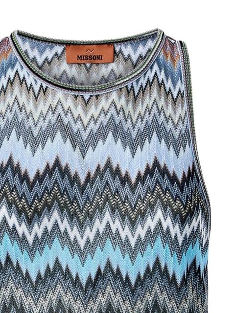 Missoni chevron-pattern top - Blue - zdjęcie produktu nr 2