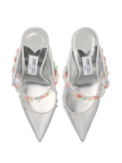 Jimmy Choo 100mm Bing Daisy pumps - Silver