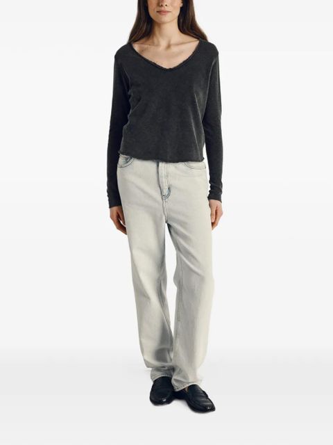 American Vintage Sonoma V-neck T-shirt - Black