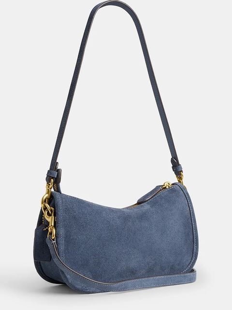 Coach torebka zamszowa Suede Waverly