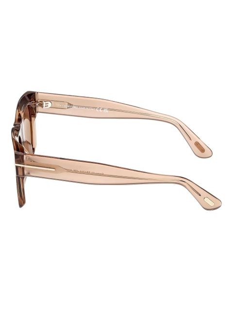 TOM FORD Eyewear rectangle-frame sunglasses - Brown