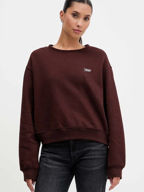 Tommy Jeans bluza damska kolor brązowy gładka DW0DW21961 - zdjęcie produktu nr 1