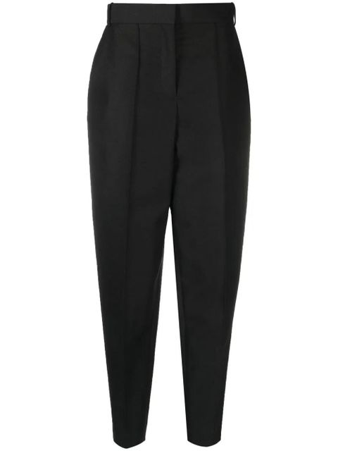 Tory Burch high-waisted tapered trousers - Black - zdjęcie produktu nr 1