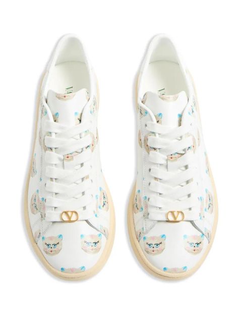 Valentino Garavani Royco Chat de la Maison-print sneakers - White