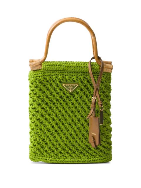 Prada mini crochet tote bag - Green - zdjęcie produktu nr 1